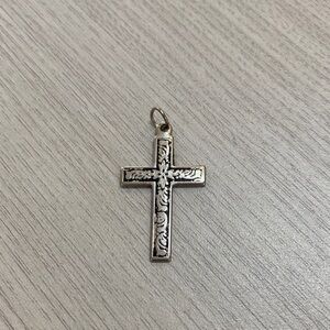 Silver Tone Cross Pendant